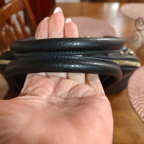 Black Rhinestone Studded Handbag - Picture 7 of 8